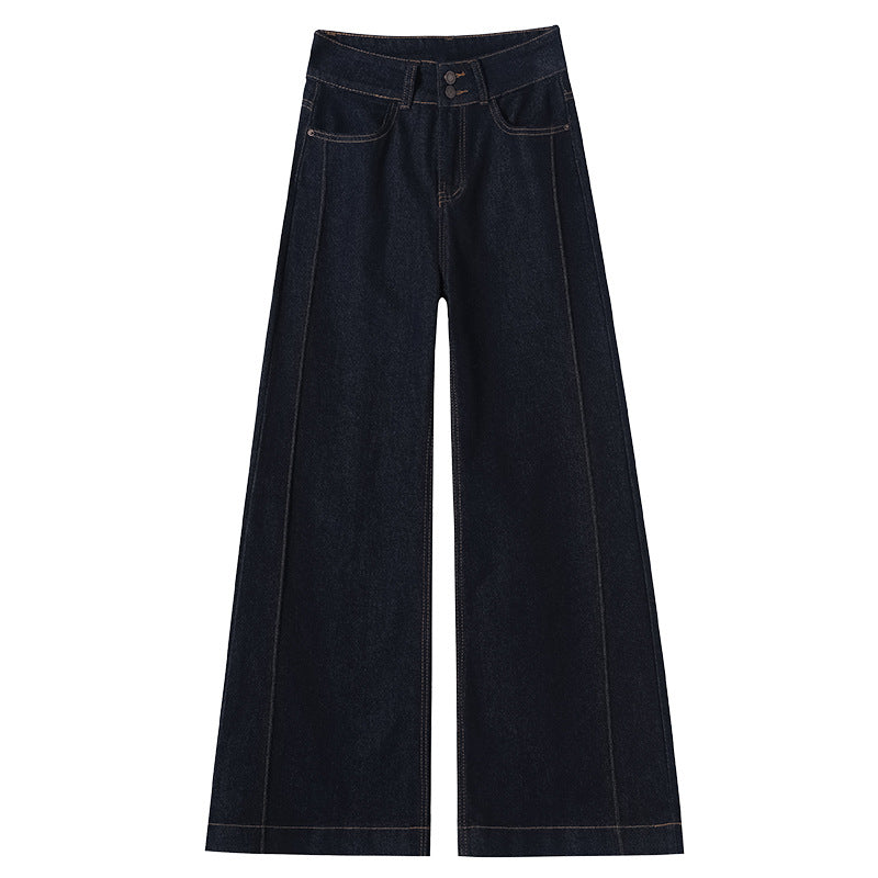 Skinny Jeans High Waist Wide Leg Loose Drooping