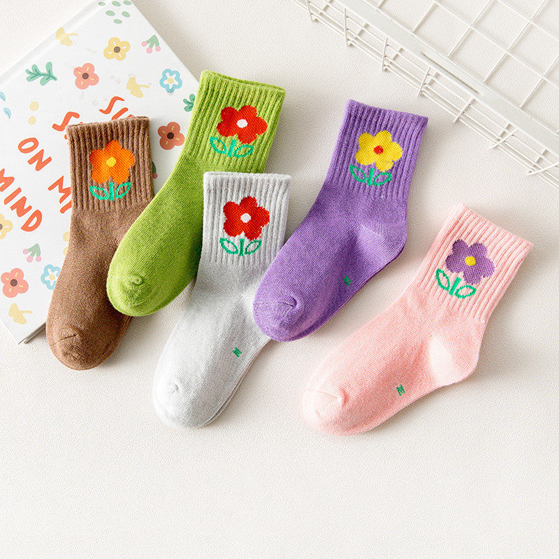 Cartoon Sports Children's Socks Autumn And Winter New