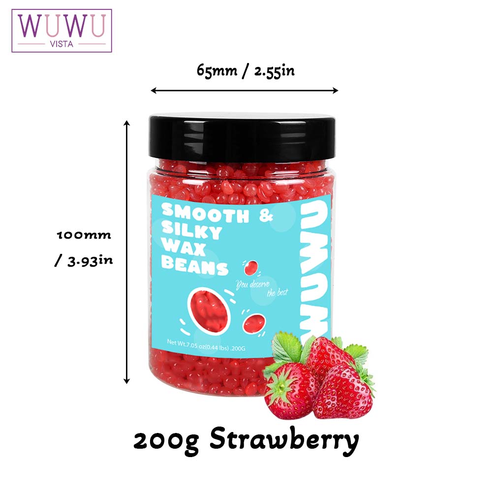 WUWUVISTA 56.4oz Bottled Wax Bean Set Hard Wax Beads Hair Removal Bottle Wax Beans For Wax Heater Painless For All Hair Types, Body, Face, Leg