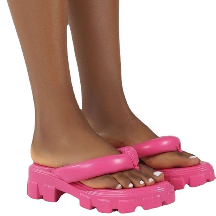 Women's Platform Heightened Roman Shoes Flip Flops