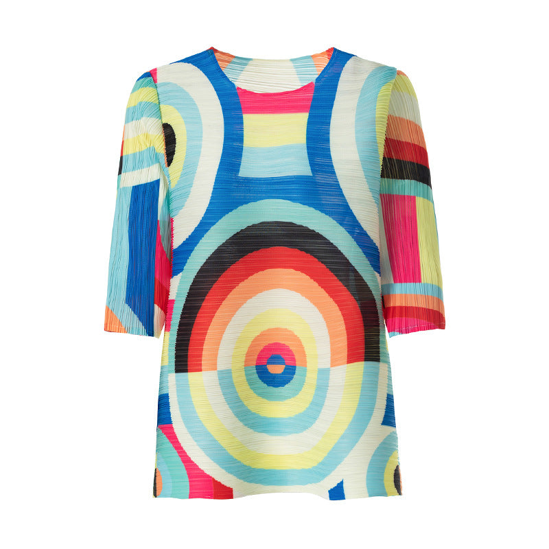 Spring Design Sense Of Fashionable Printed Top