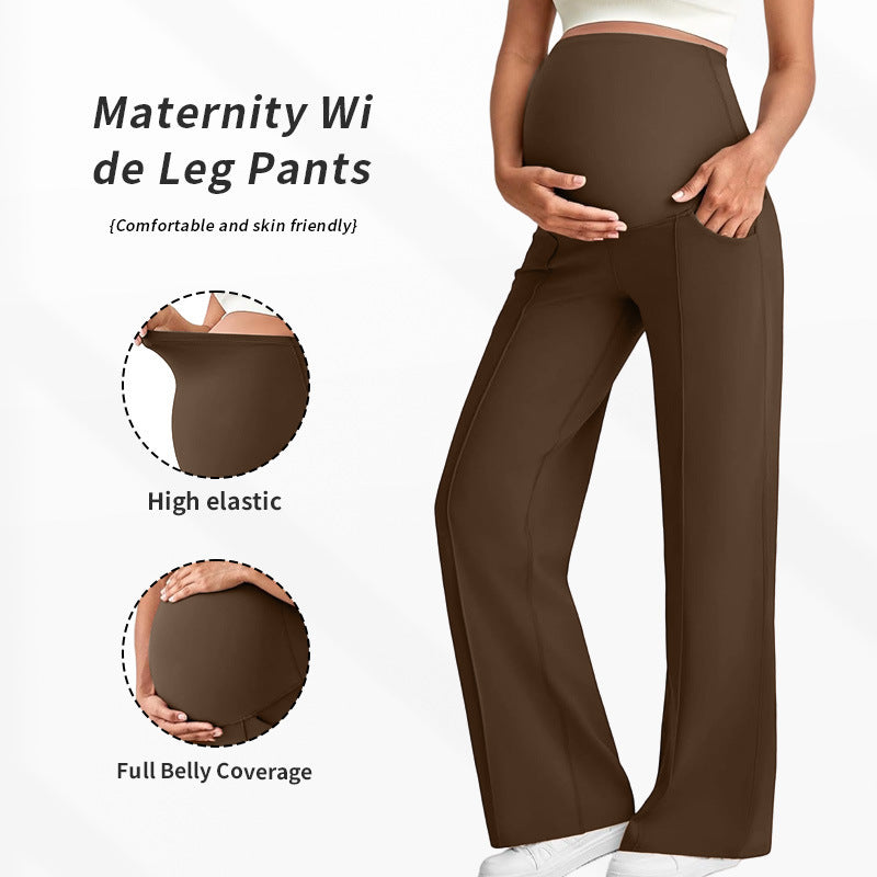 Maternity Belly Support Straight Leg Pants
