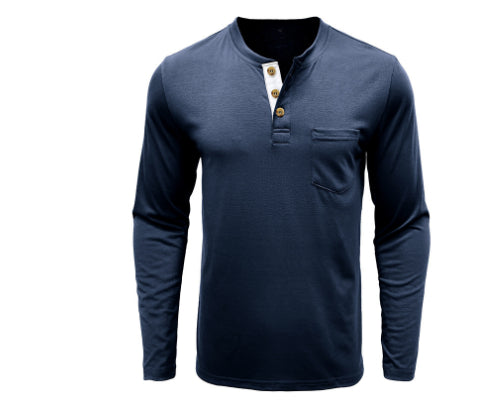 Men's Long Sleeve Round Neck T-shirt
