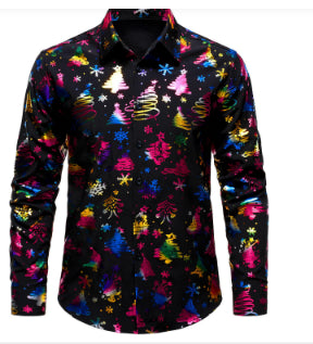 Beach Floral Mens Long-sleeve Shirt