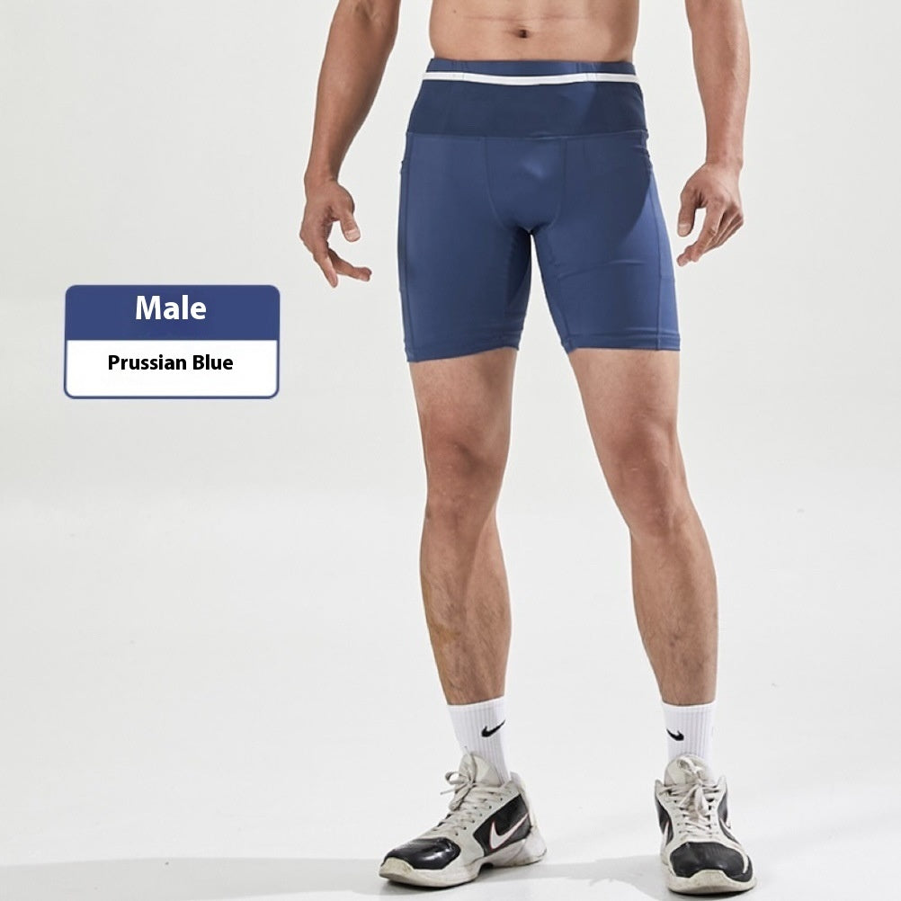 Løbeshorts til mænd og kvinder, samme firepunkts, sport hurtigttørrende kompressionsbukser
