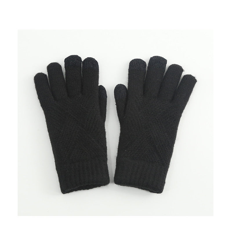 Wool Touch Screen Gloves For Men And Women In Winter