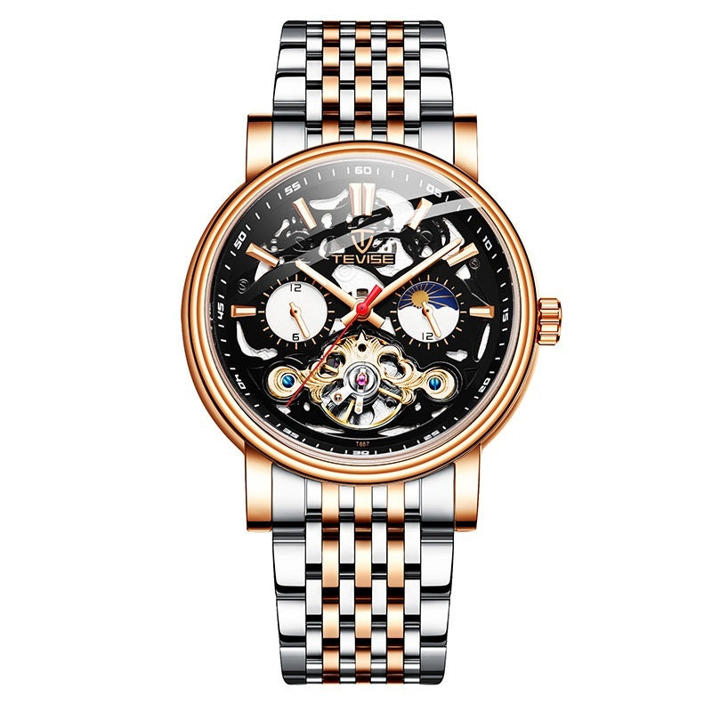 Fashion Tourbillon Waterproof Luminous Mechanical Watch