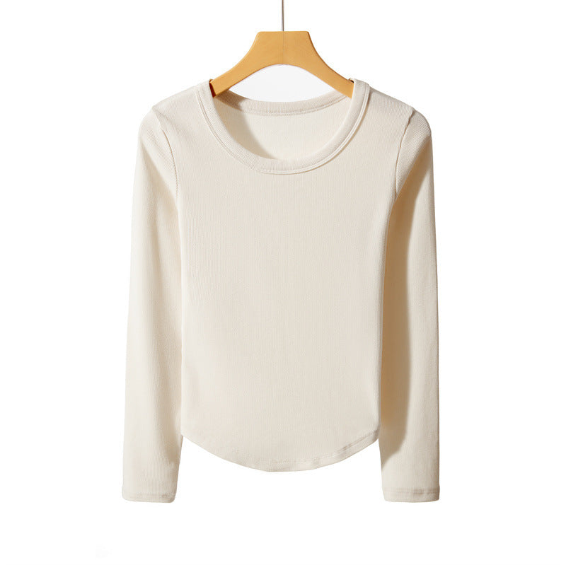 Bottoming Women's Long-sleeved Shirt Round Neck Sweater