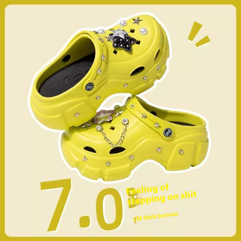 High-top Hole Shoes Y2g XINGX Sweet Cool Style  7CM