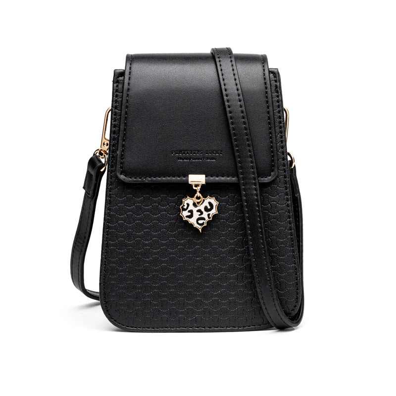 Diagonal cell phone bag