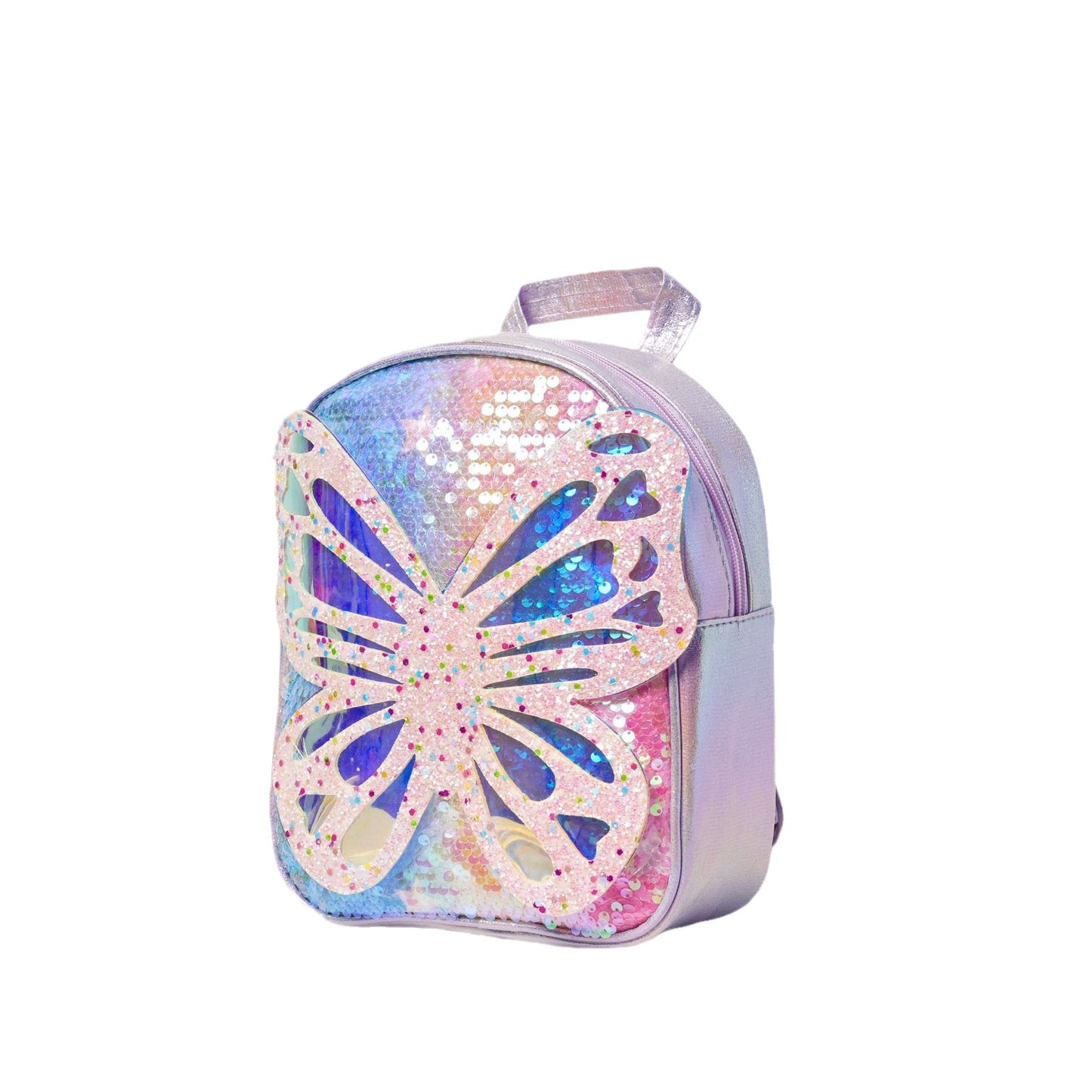 Sequined Children's Trendy Backpack Butterfly Wings Schoolbag