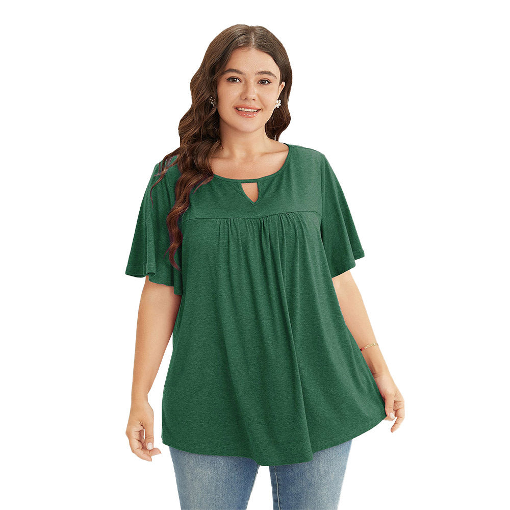 Simple And Casual Short-sleeved Summer Loose And Versatile Top