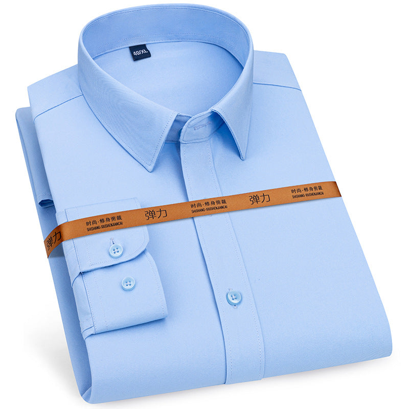 Men's Long-sleeved Shirt Autumn Stretch Business
