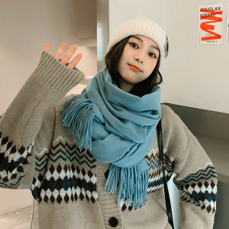 Men's Fashion Solid Color Scarf Shawl