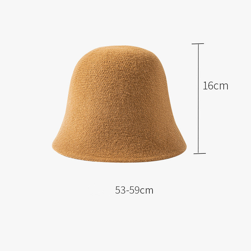 Fashionable All-match Plaid Woolen Hat