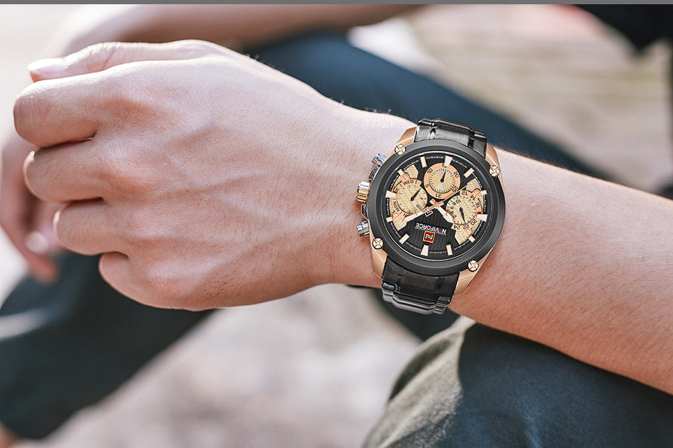 Waterproof quartz watch