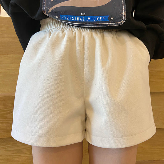 Women's shorts high waist, thin, loose, wide legs