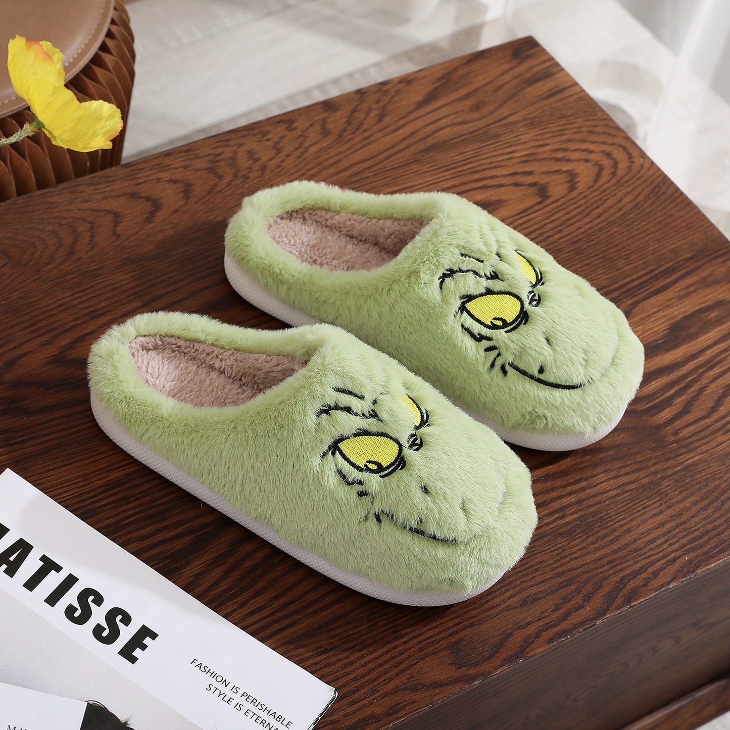 Cotton Slippers Male And Female Home Winter Warm Indoor Wool Sleeper