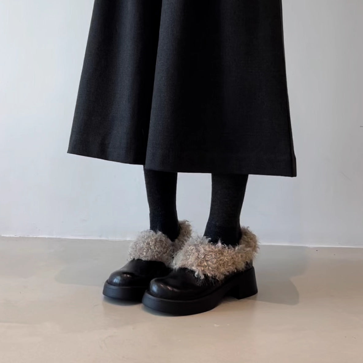Women's French-style Soft And Gentle Thick-soled Shoes