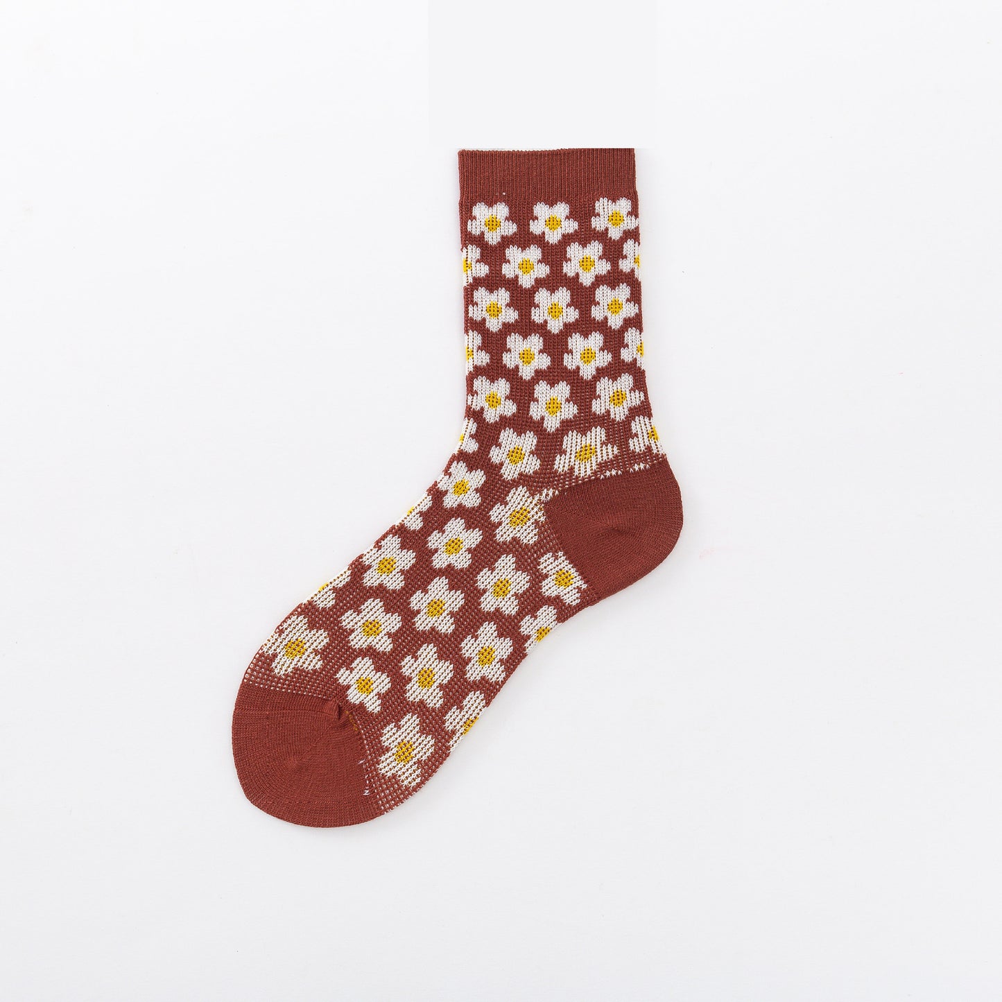 Double Needle Hyuna Style Flower Socks