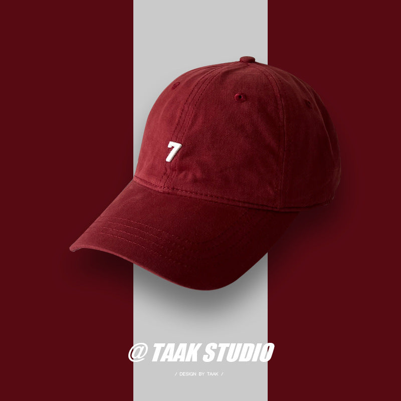 Trendy Digital 7 Embroidered Baseball Cap