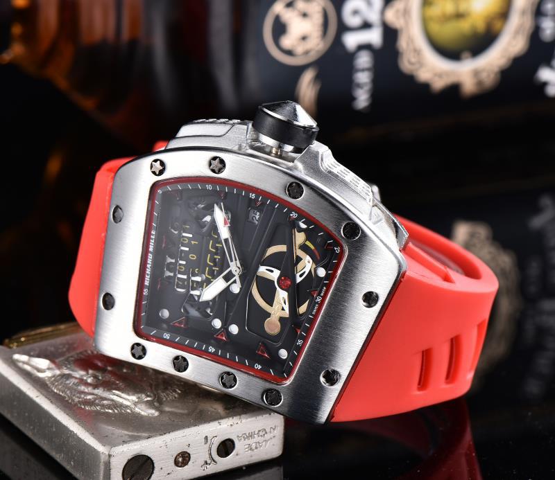 Ghost Head Silicone Belt Quartz Watch