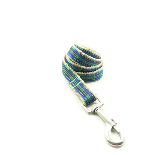 Green Checker Dog Chain