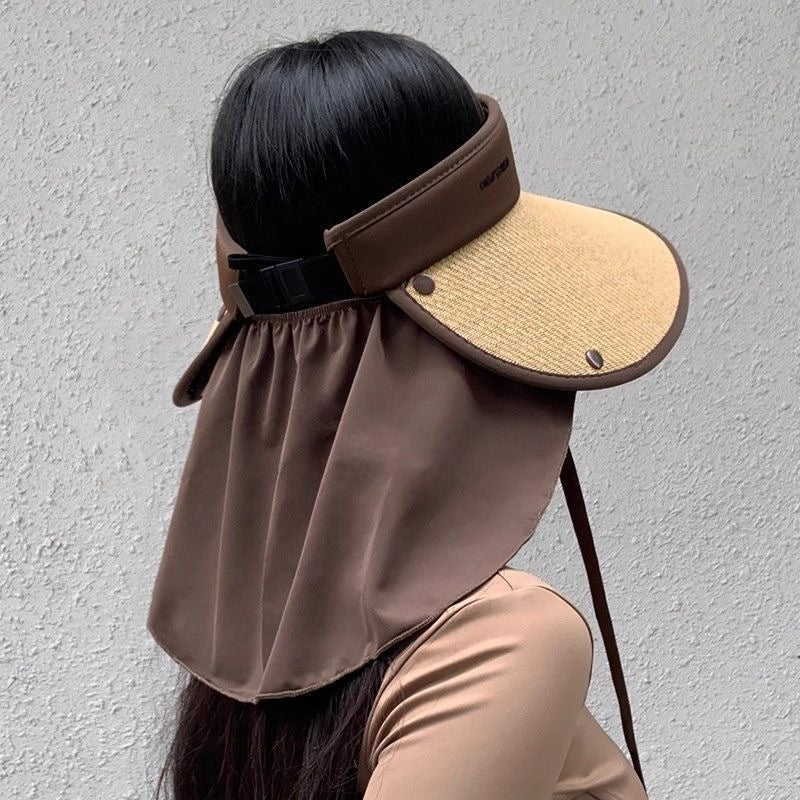 Shawl Sun Hat Plus-sized Sun Protection Foldable