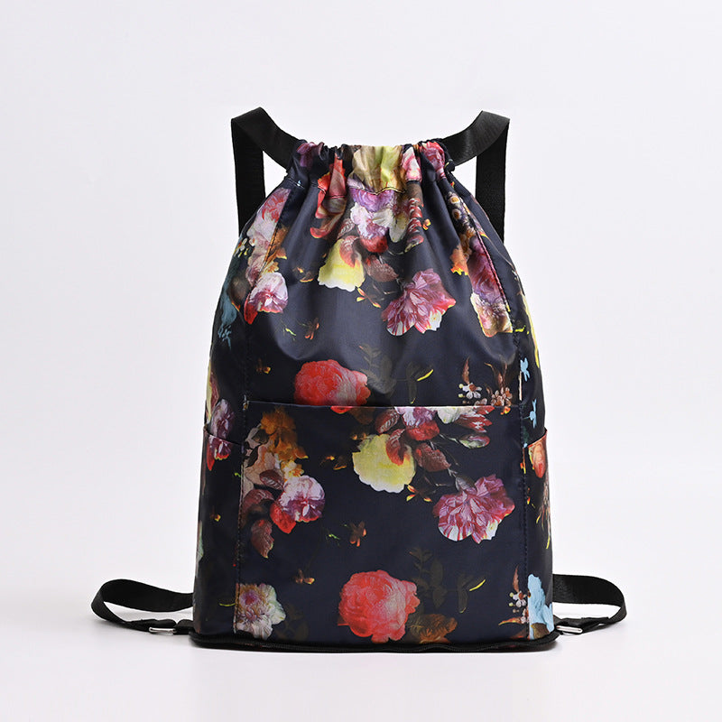 Women's Stylish And Portable Foldable Basketball Drawstring Bag