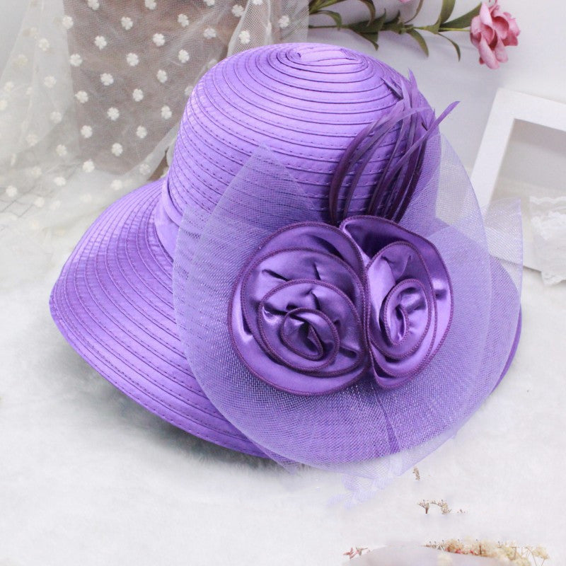 New Organza Ladies Outdoor Sun Hat Big Brim Sun Protection