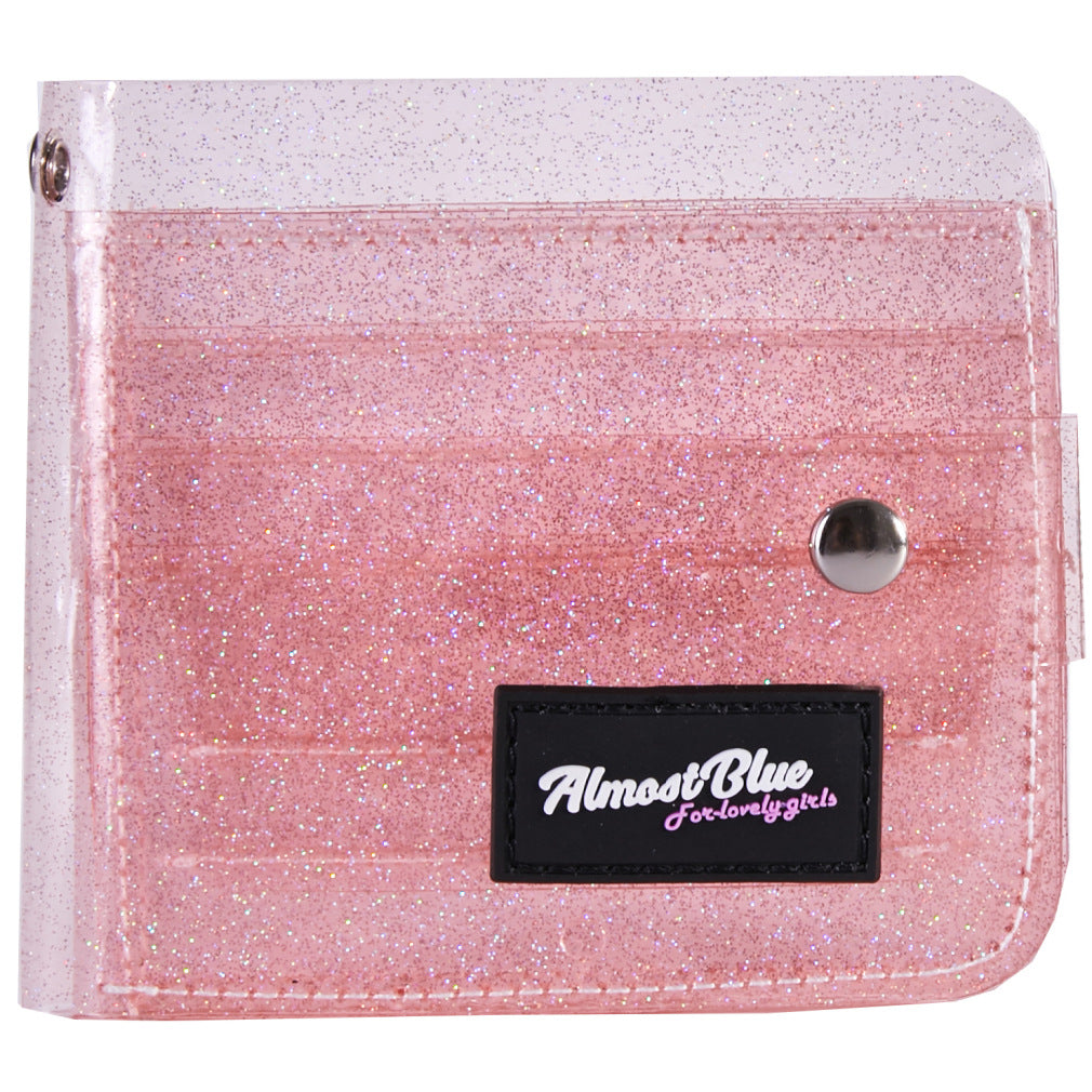 New Certificate Bag Transparent PVC Folding Halter Wallet