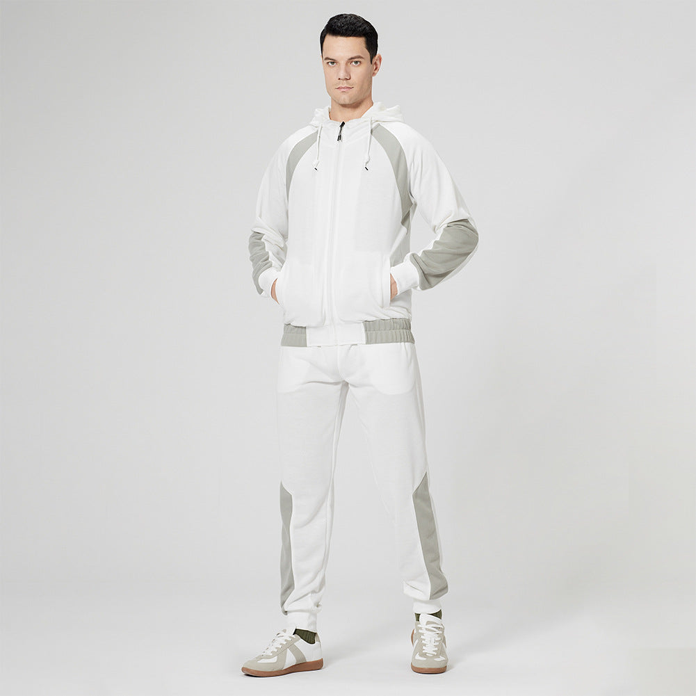 Youth Loose Color Matching Sweater Suit