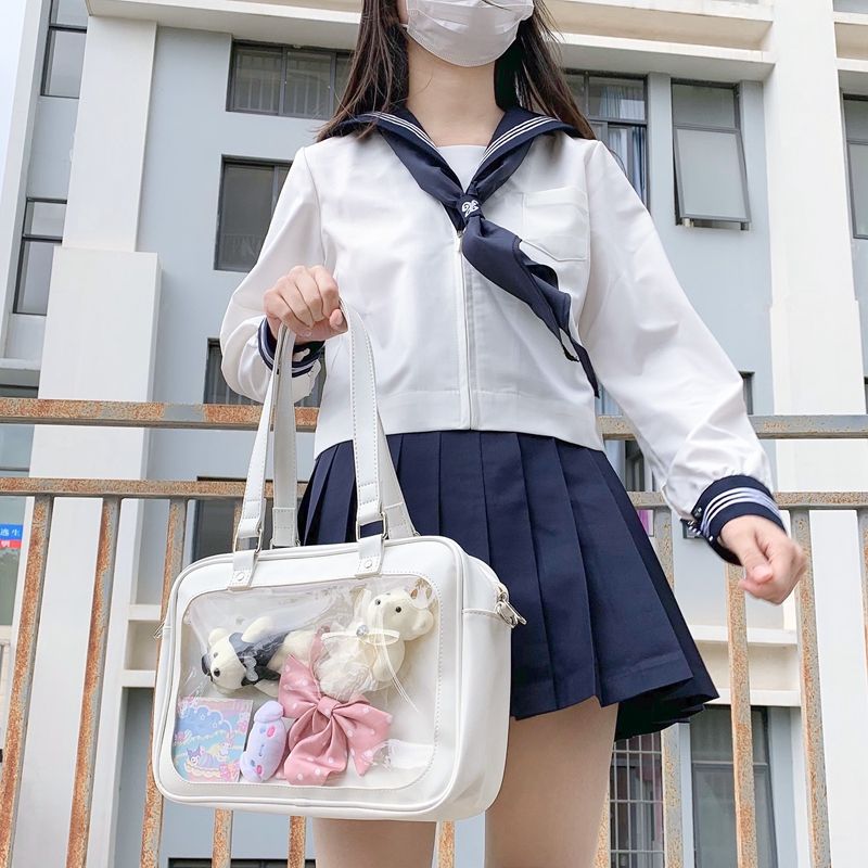 Transparent Badge Cartoon Backpack