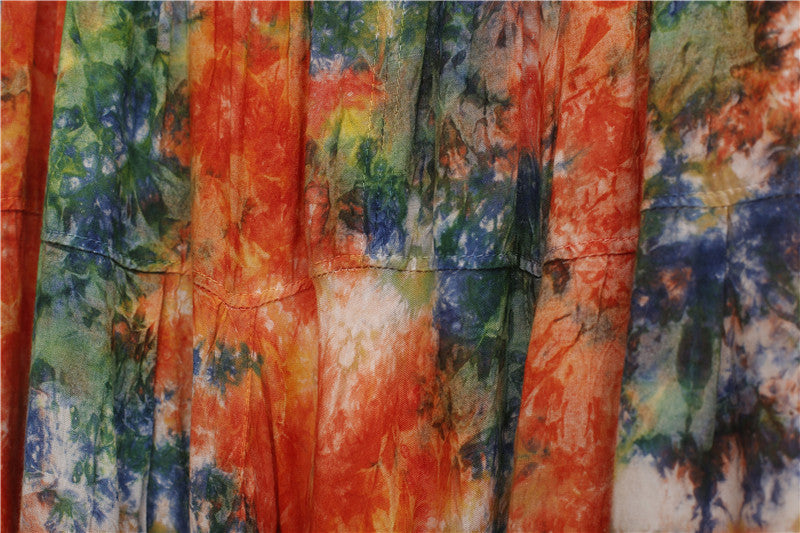 Harem Tie-dyed Big Crotch Cotton Loose Casual Pants