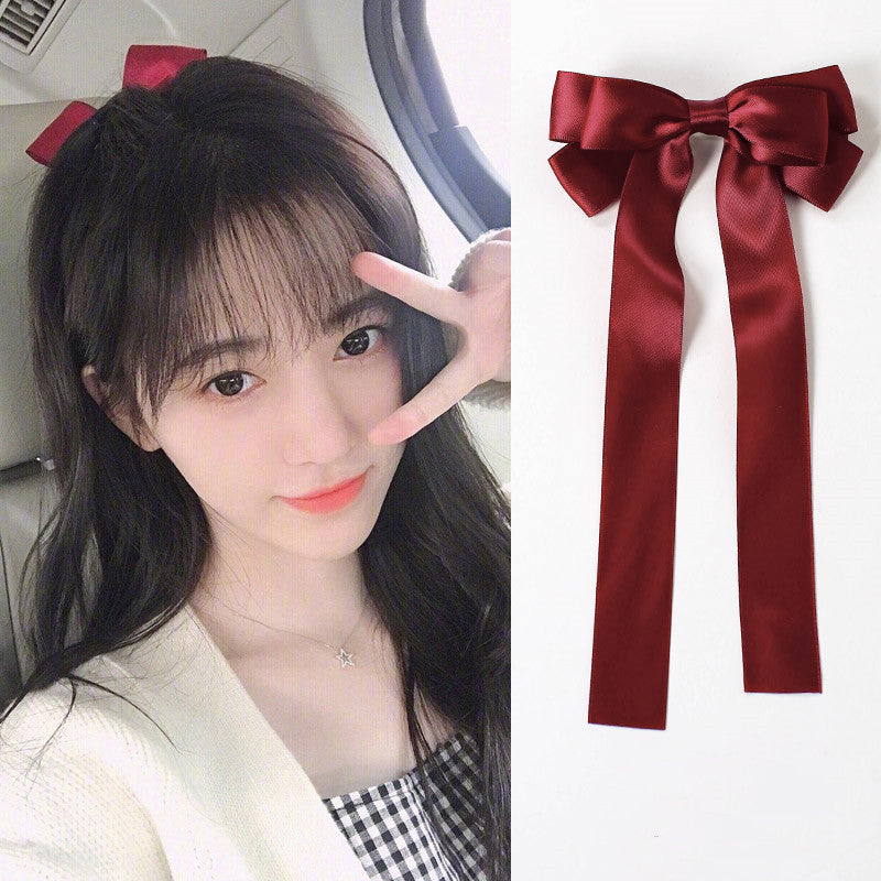 Bow hairpin Japanese top clip