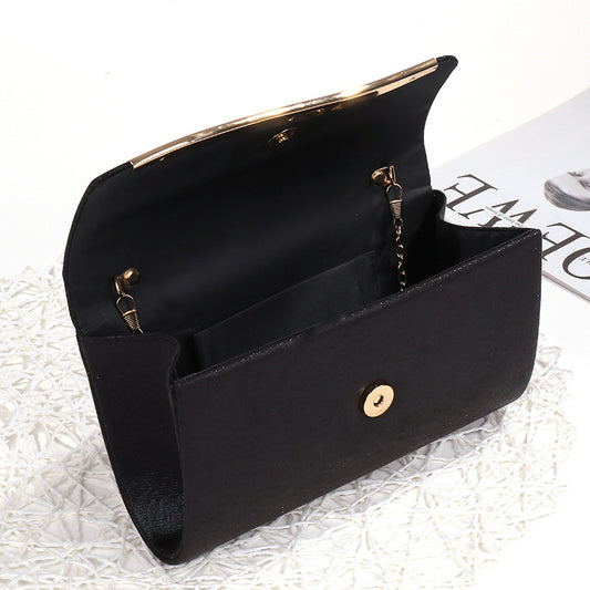 Fashionable Women's Metal Edging Temperament Evening Bag