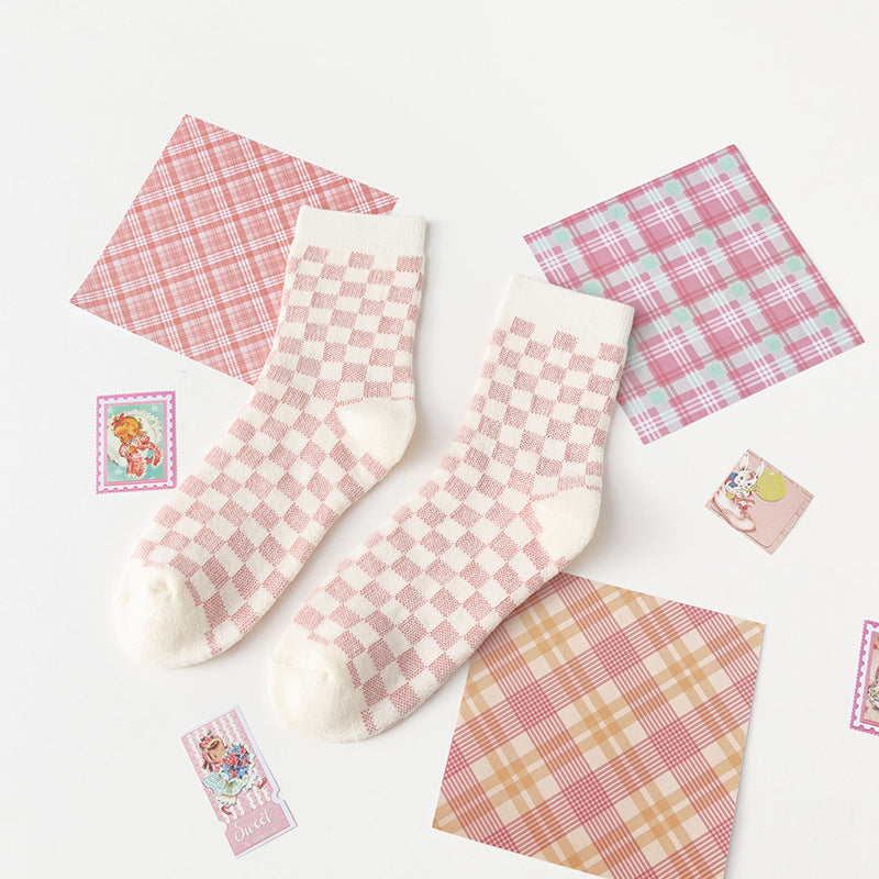 Sweet Lady Towel Bottom Mid-calf Socks