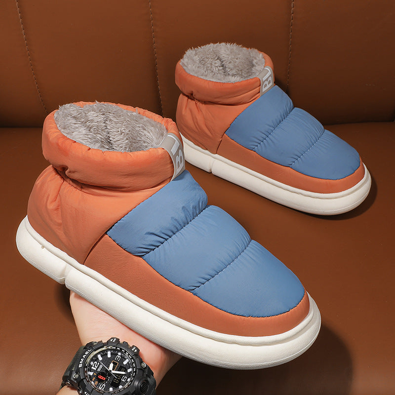 Cotton Slippers Household Indoor One Foot Plush