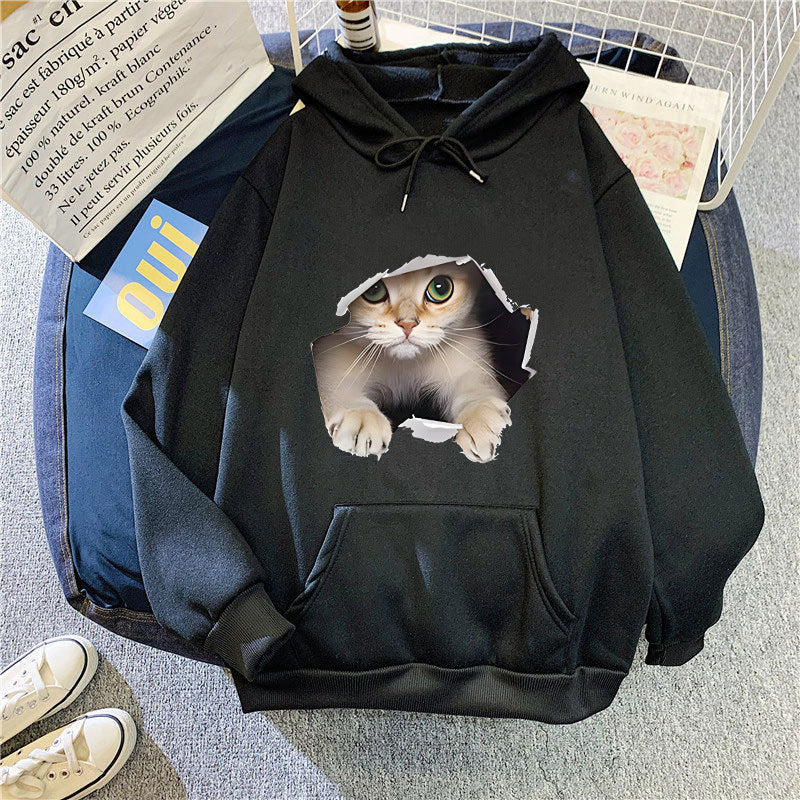 Women's Printed Casual All-Match Padded Jacket With Fleece Lining