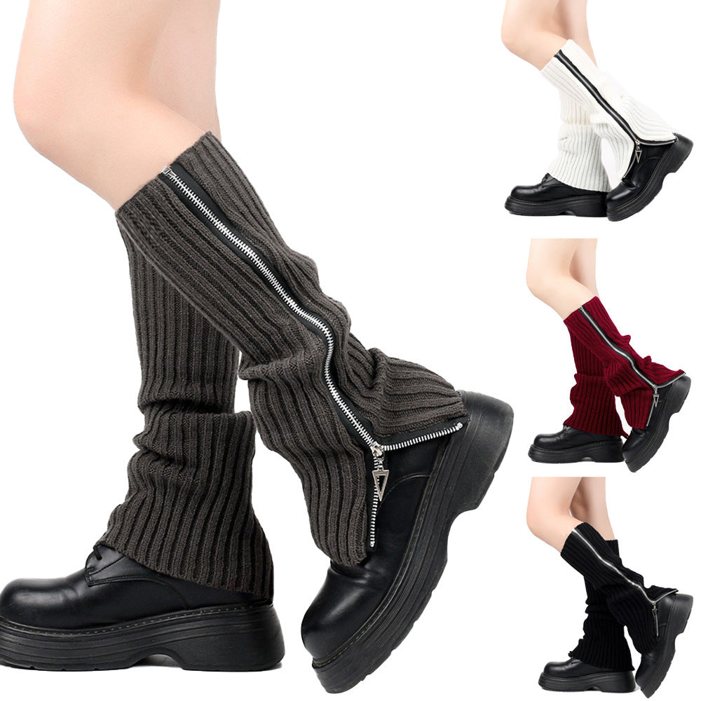 Woolen Yarn Socks Women's Knitted Slip-on