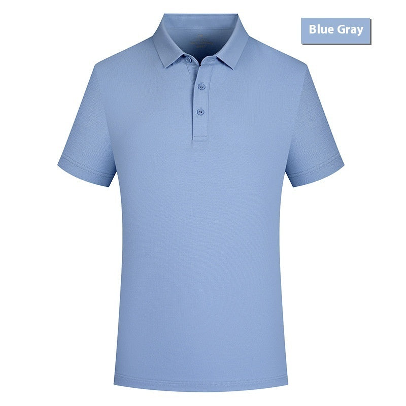 Summer Lapels Short Sleeve Overalls 5A Grade Antibacterial Xinjiang Cotton