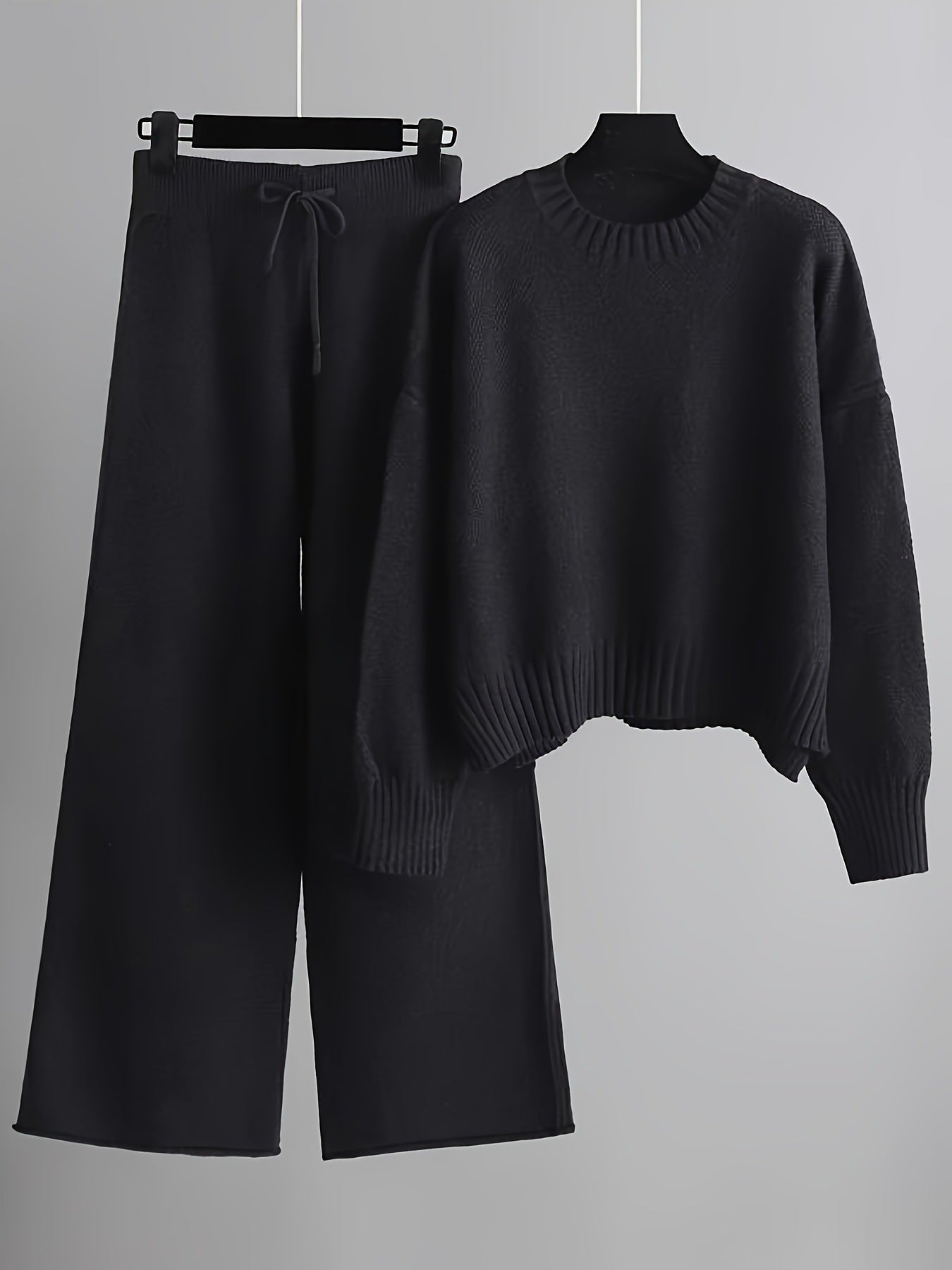 Fashionable And Casual Knitted Suit Pants For Women