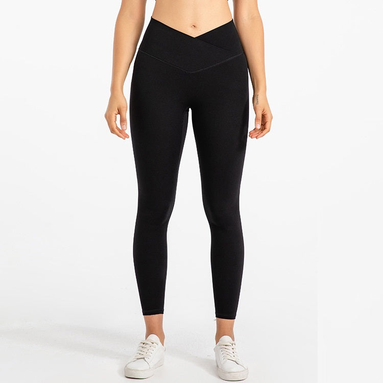 Nude Feel YogaCross Style No T-line Outer Wear Running Workout Ankle Length Pants