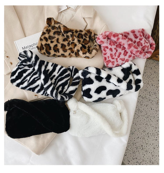 Temperament Plush Underarms One-shoulder Fashion Handbag