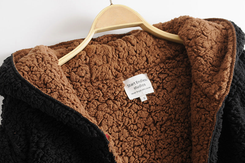 Fashion Terry Double-sided Lazy Coat Women's