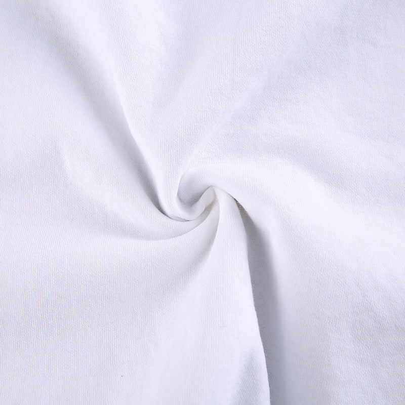 Kontrastfarvet tegneseriebogstavprint løs sweatshirt