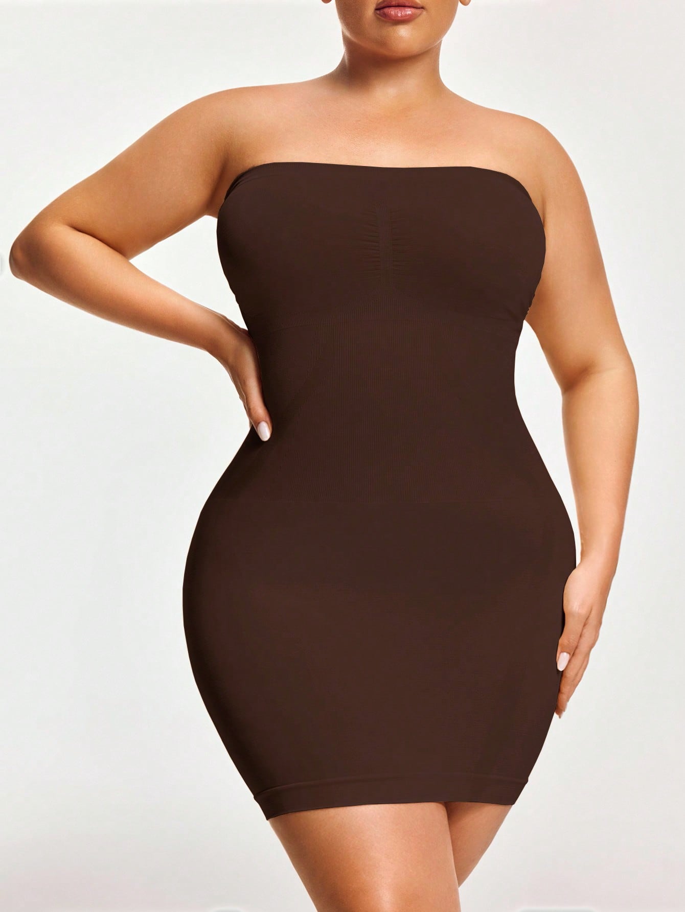 Women's Firm Control Strapless Shapewear Dress - Full Body Contour & Slimming