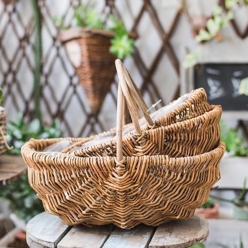 Willow Flower Bamboo Portable Decorative Pastoral Ornament