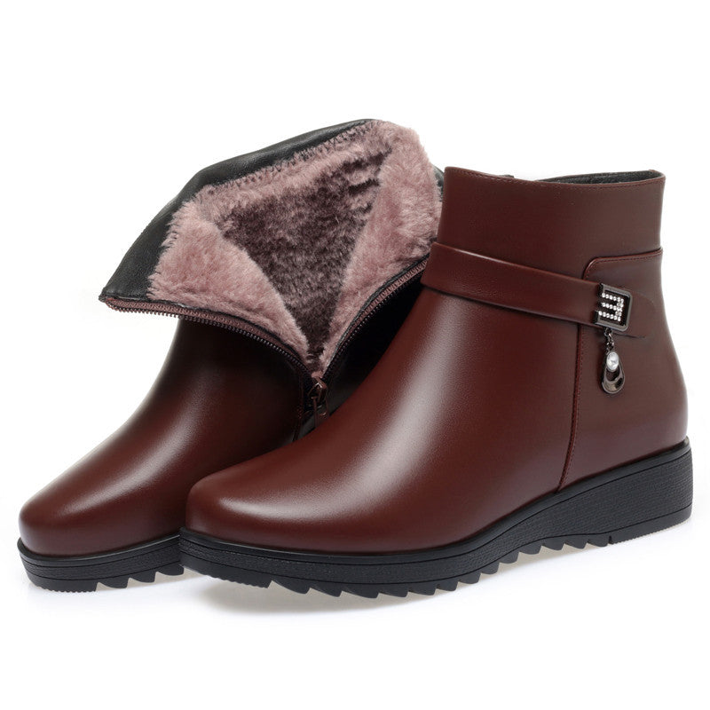 Female Flat Bottom Flat Heel Suede Boots