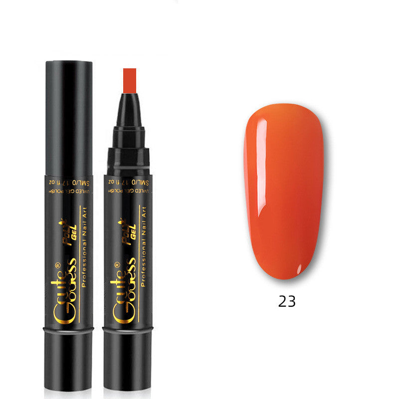Nail Glue Pen 3 In 1   One-step Glue Phototherapy Plastic Nail Magnet Pen French Water Ripple Cat Eye Strong Magnet Pen DIY Manicure Tool Pen